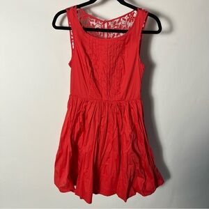 Moulinette Soeurs Dress Sz 0 Women’s Fit N Flare Sleeveless Summer Lace EUC